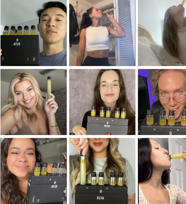 Collage of satisfied users of DELTA BrainLuxury